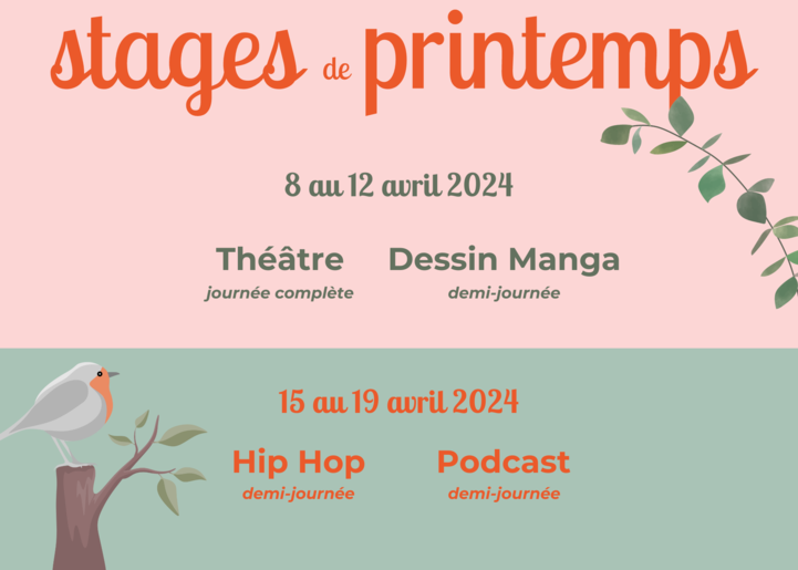 MANGA, PODCAST, HIP HOP, THÉÂTRE.